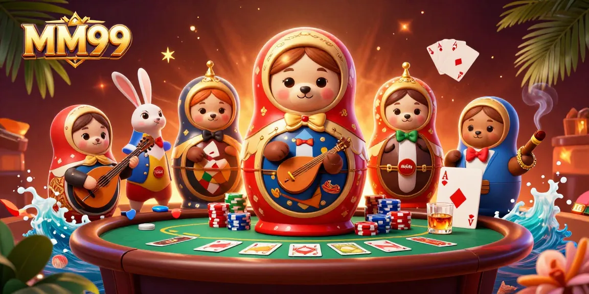 Play exciting games at MM99 and join the fun with colorful casino elements and characters.