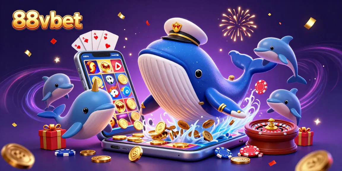 Experience exciting moments with 88vbet while interacting with animated casino characters in a vibrant scene.
