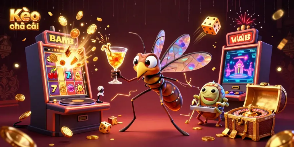 Experience Kèo nhà cái with a vibrant 3D casino scene full of energy and excitement in 2026.