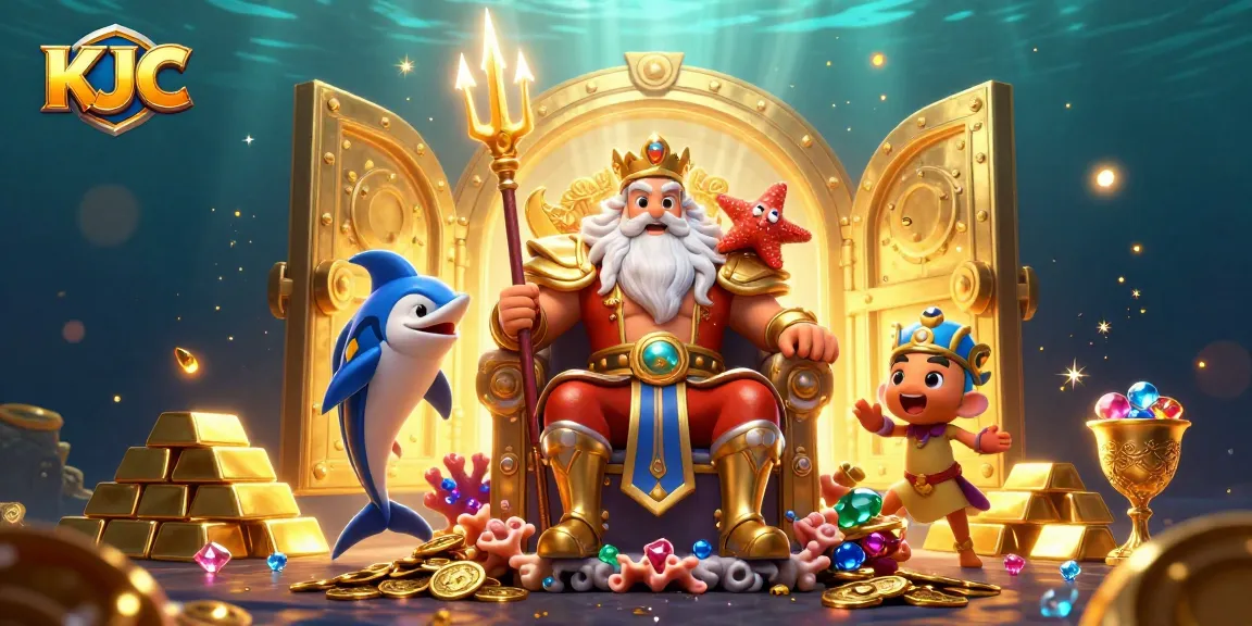 KJC engages players with dazzling game elements and mythic underwater characters, creating an enticing casino experience.