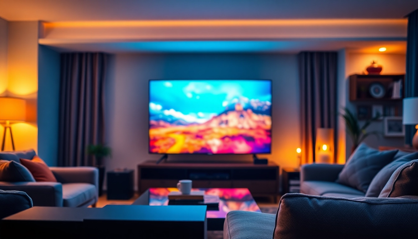 Experience the excitement of free iptv trial in a modern home entertainment setup.