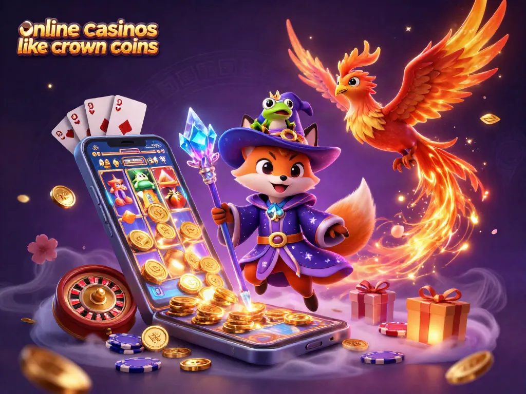 Experience excitement at online casinos like crown coins with a mystical gaming scene full of slots and bonuses.
