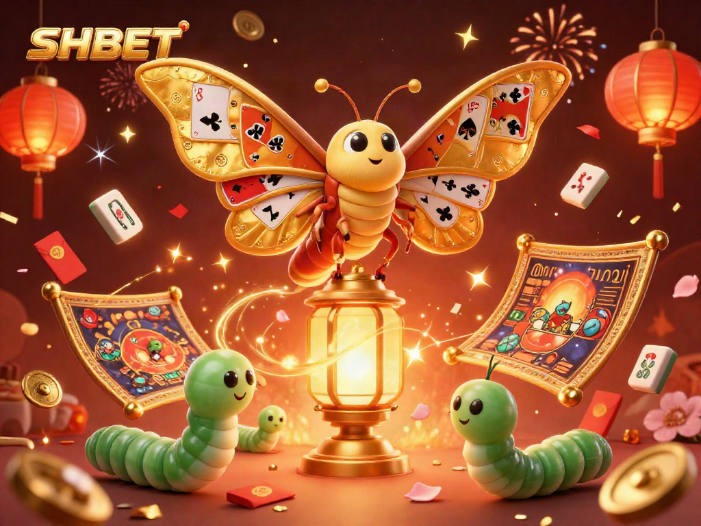 Experience SHBET's immersive gambling scene with vibrant elements and stunning 3D characters.